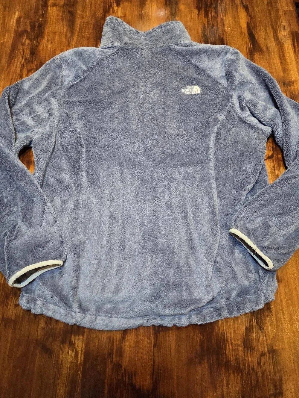 The North Face Osito fleece jacket Dusty Blue Long sleeves SZ Womens XL Outdoor